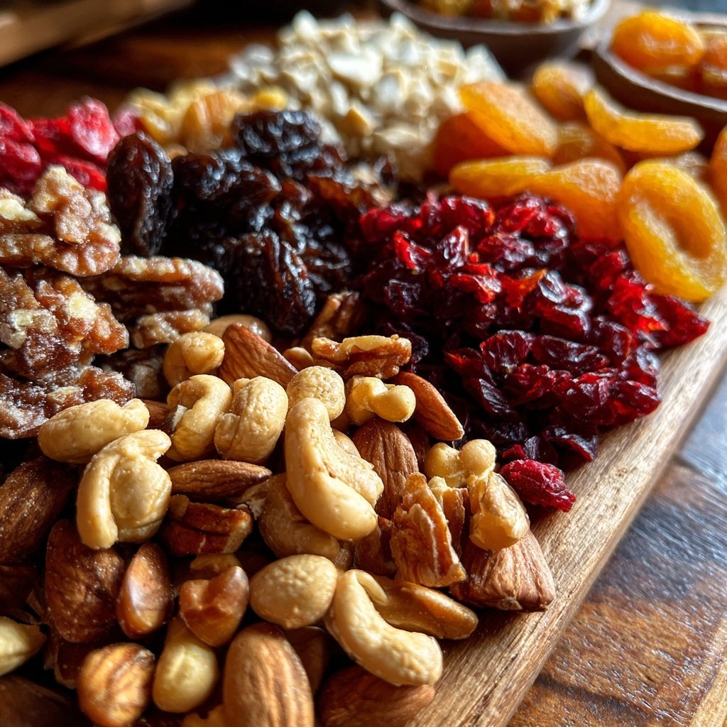 Holiday Charcuterie with Nuts and Dried