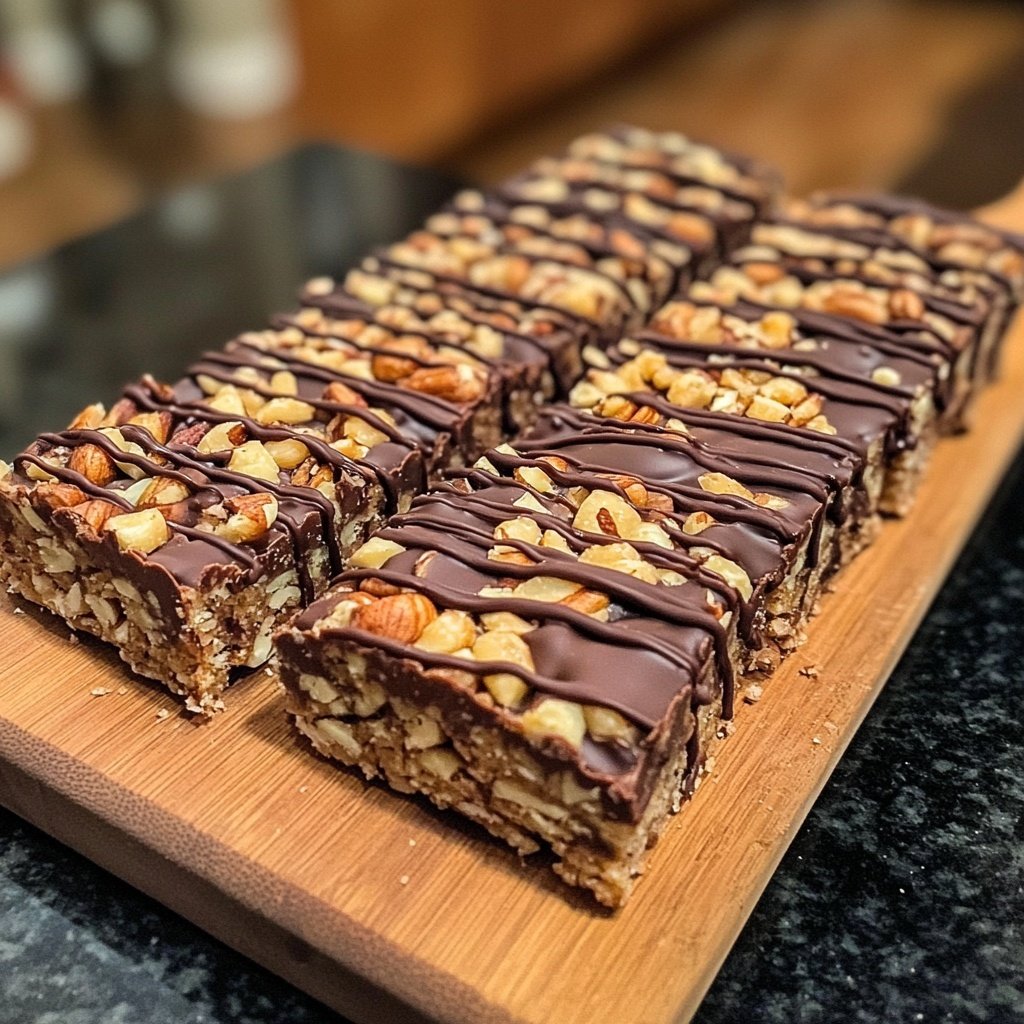 Healthy Chocolate Nut Bars