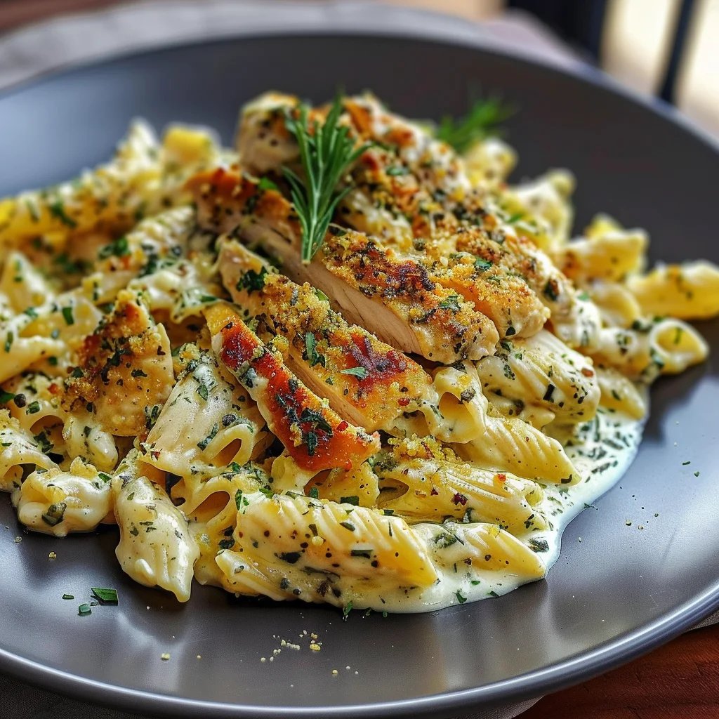 Creamy Garlic Parmesan Chicken Pasta
