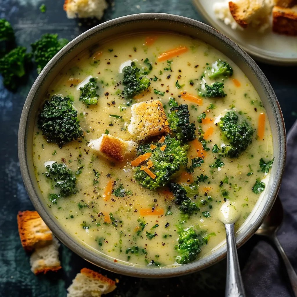 Healthy Broccoli Cheddar Soup