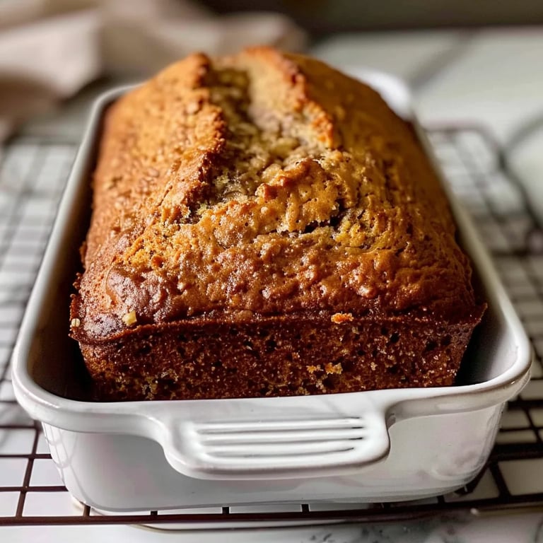 Easiest, Moist Homemade Banana Bread Recipe