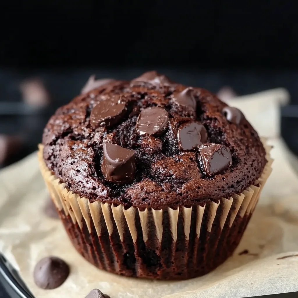 Ultimate Double Chocolate Chip Muffins