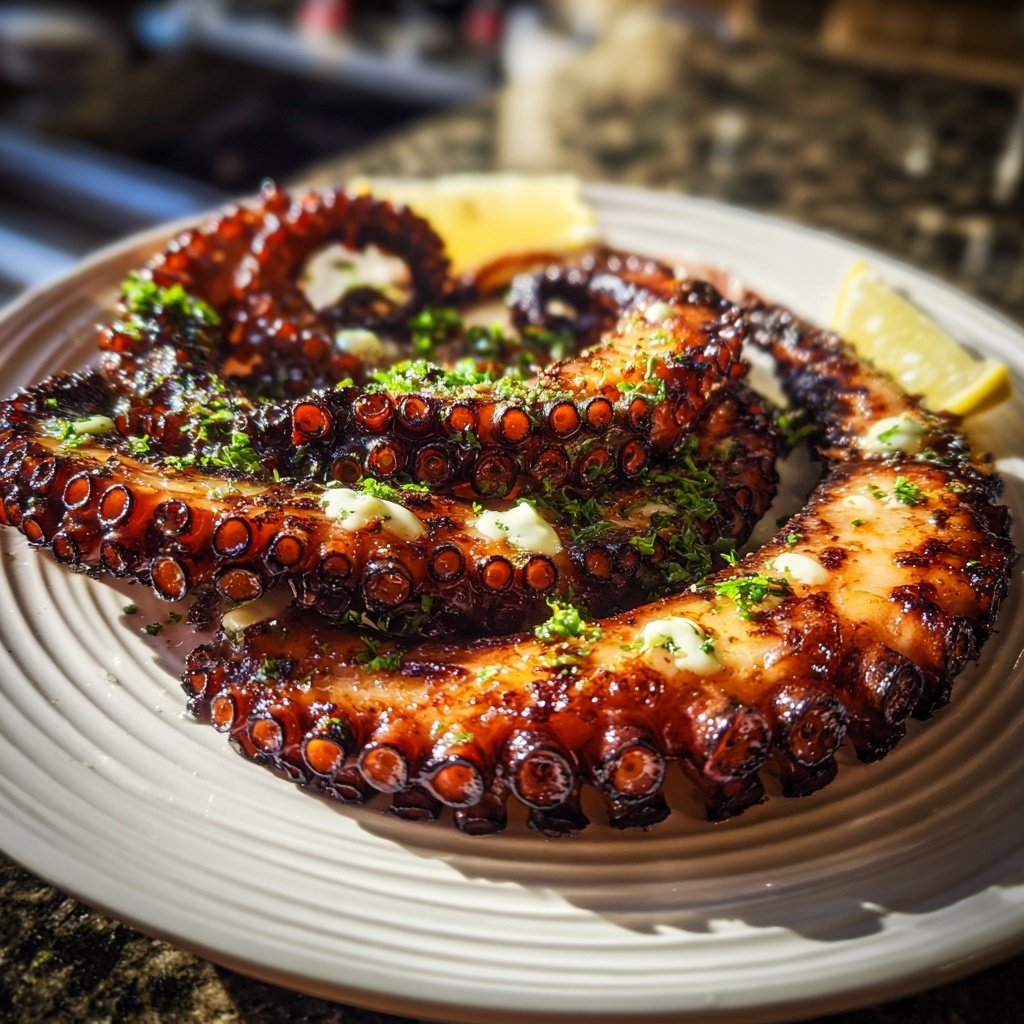 Grilled Octopus with Lemon Aioli