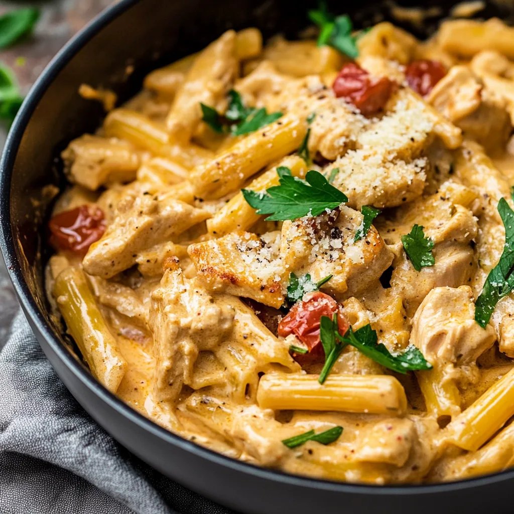 One Pot Creamy Chicken Pasta