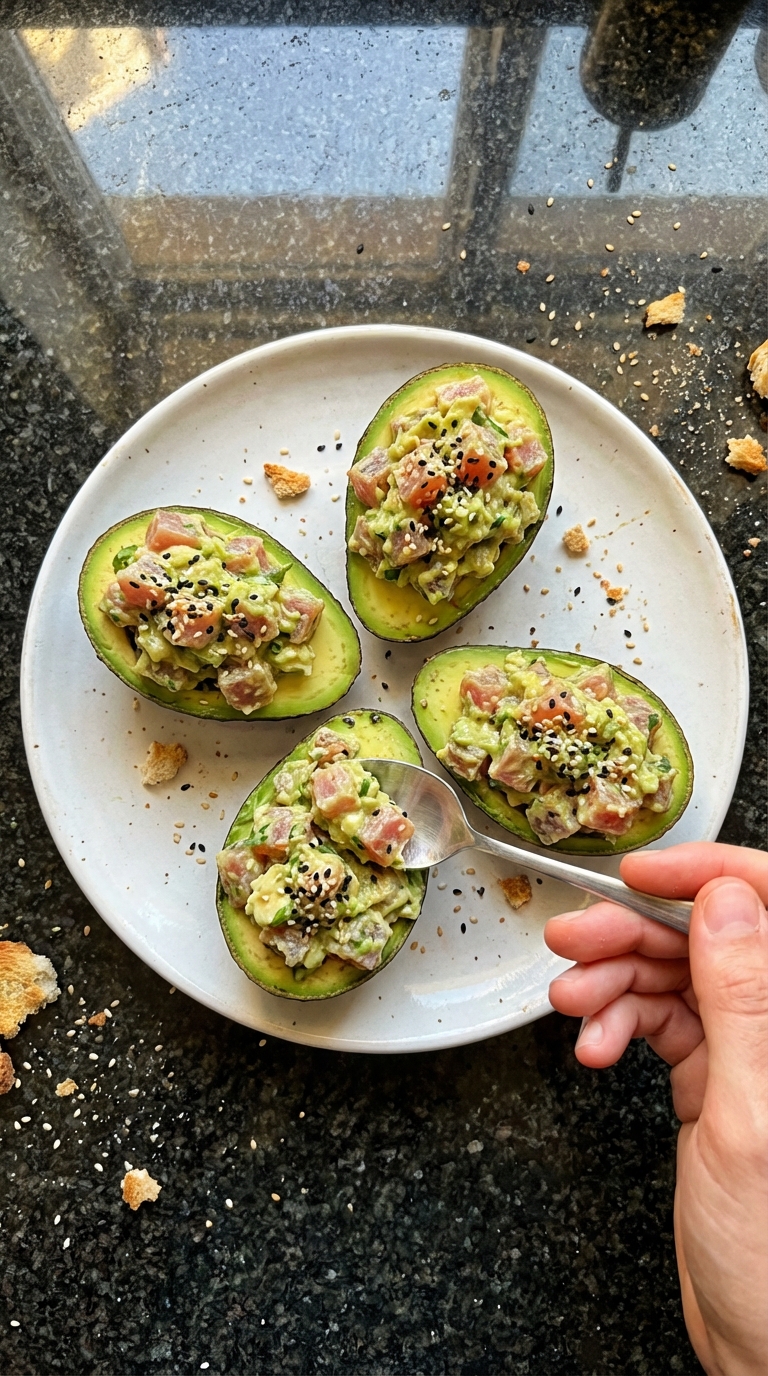 Tasty Tuna Avocado Cups