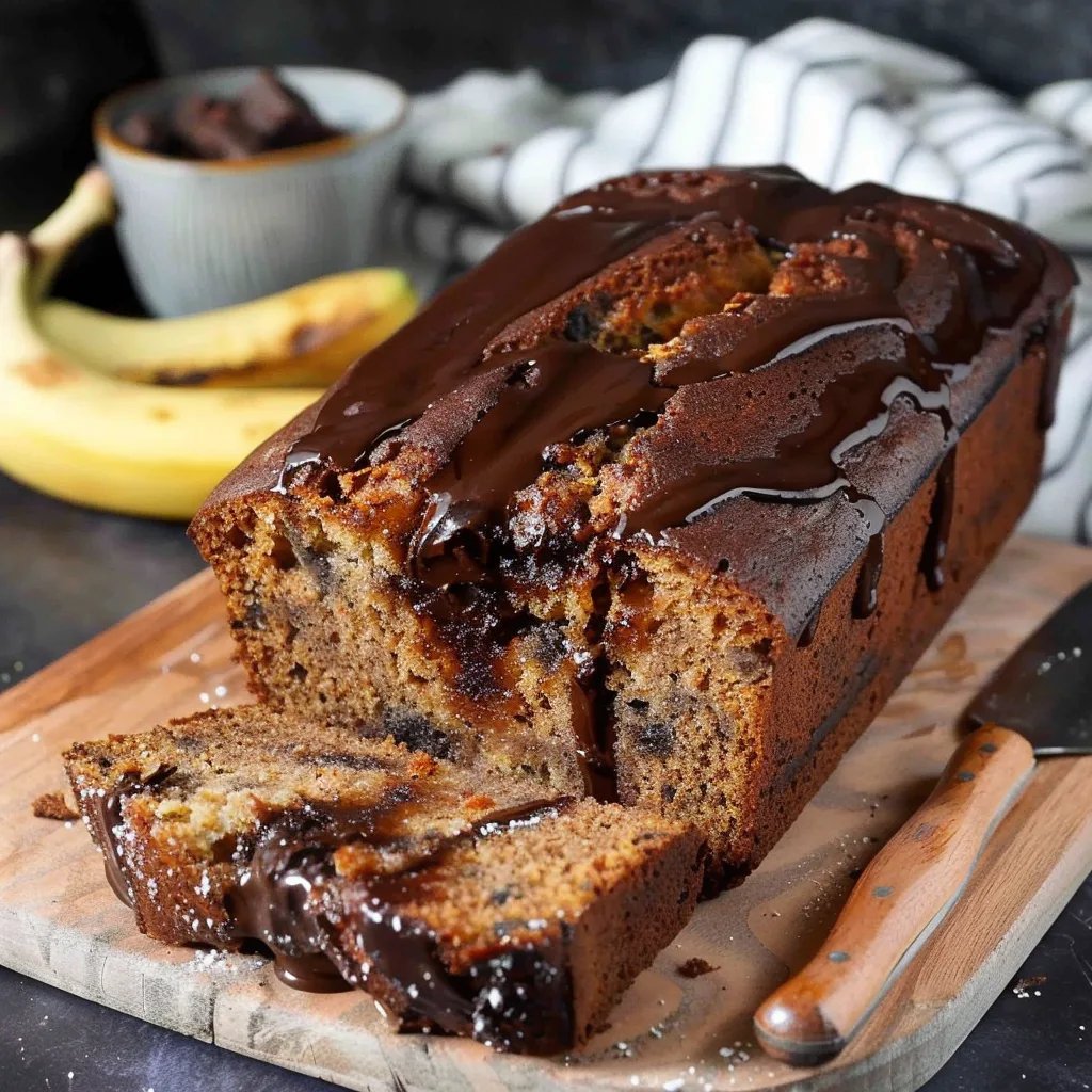 Rich Chocolate Banana Bread
