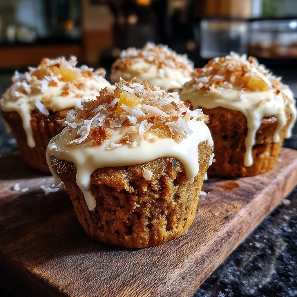 Carrot Pineapple Cupcake Moistness