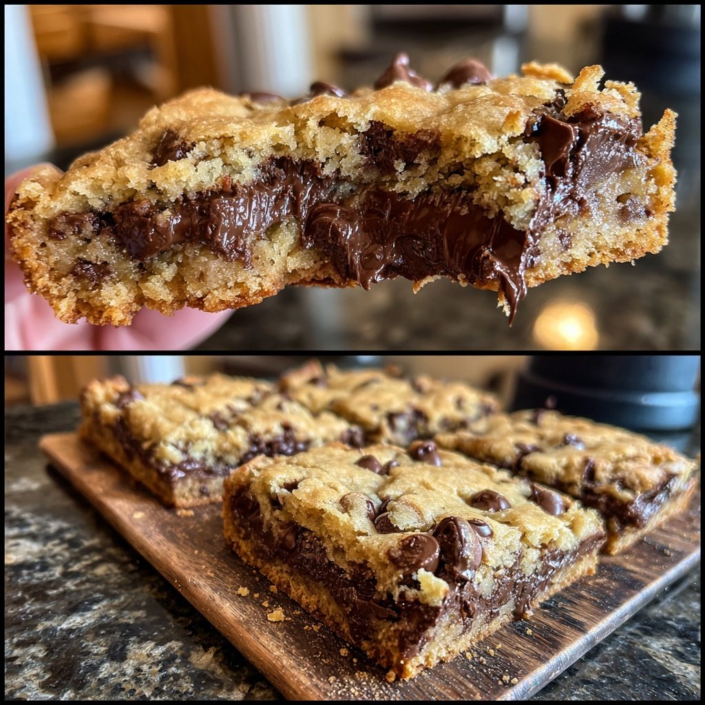 Gooey Chocolate Chip Bars