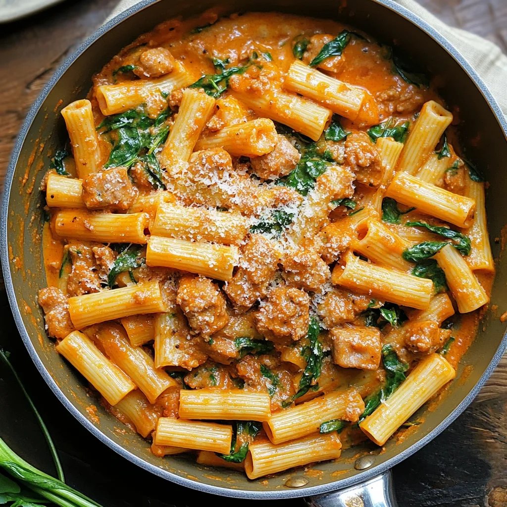 Creamy Sausage Rigatoni with Spinach: An Incredible Ultimate Recipe