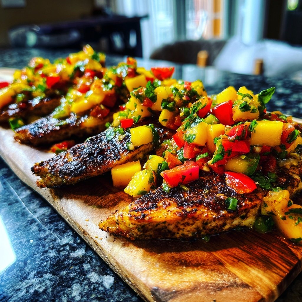 Mango Salsa with Grilled Fish