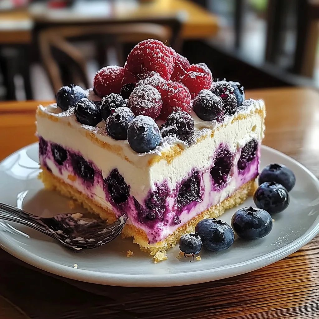 Lemon Blueberry Shortbread Mousse Cake: An Incredible 7-Layer Dessert