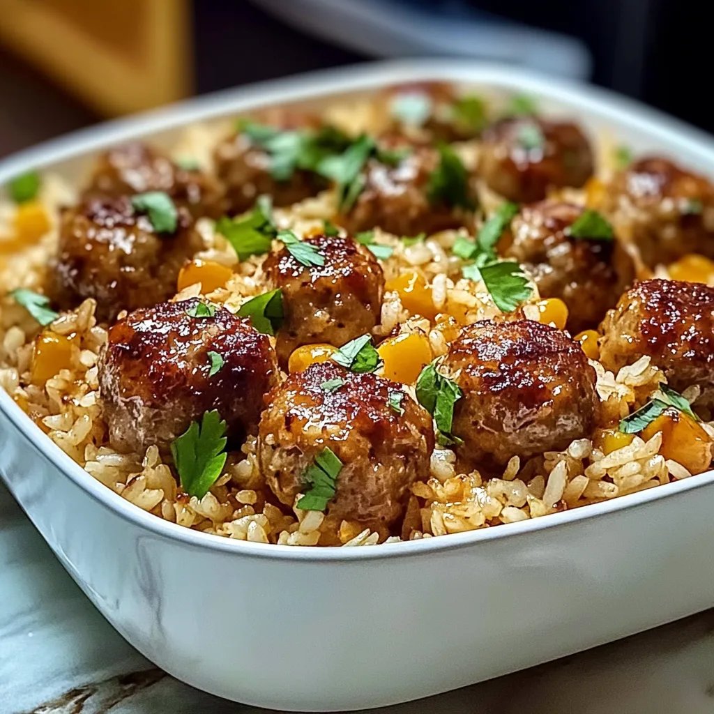 Honey Garlic Meatball Rice Bake: An Incredible Ultimate Recipe