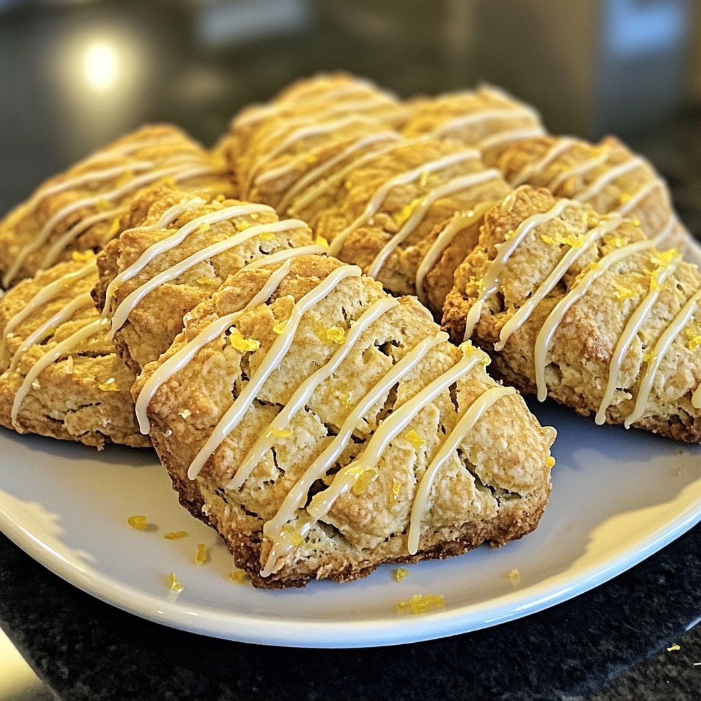 Meyer Lemon Ginger Scones