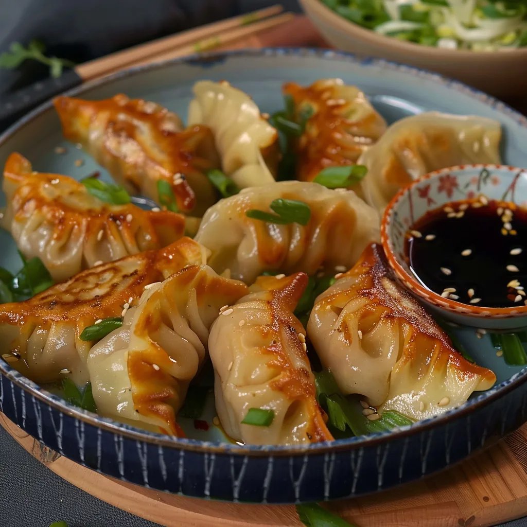 Pan-Fried Chicken Dumplings