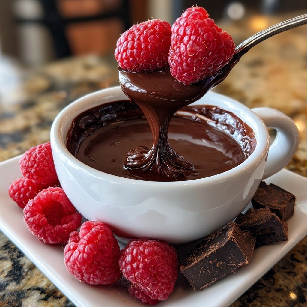 Passionate Raspberry Chocolate Fondue