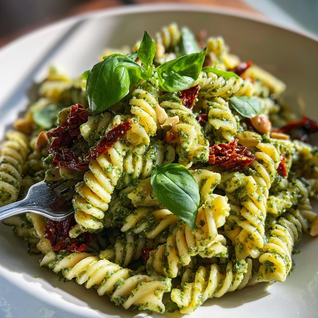 Vegan Pesto Pasta Salad