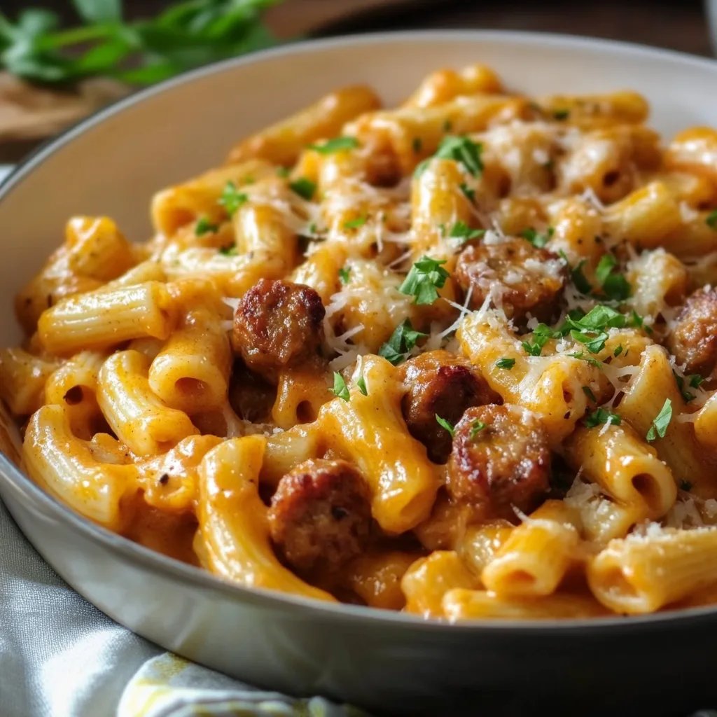 Chicken Apple Sausage One Pan Pasta