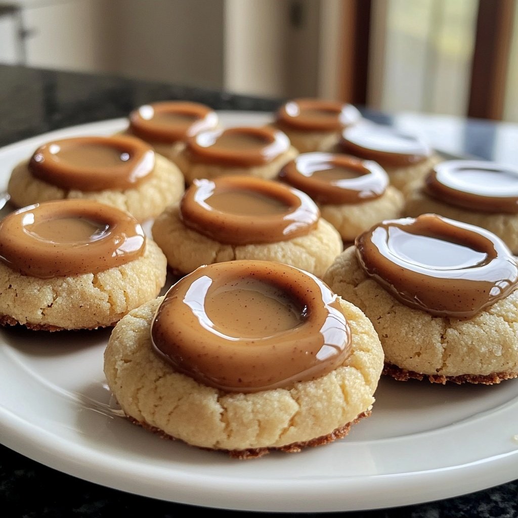 Eggnog Thumbprint Cookies