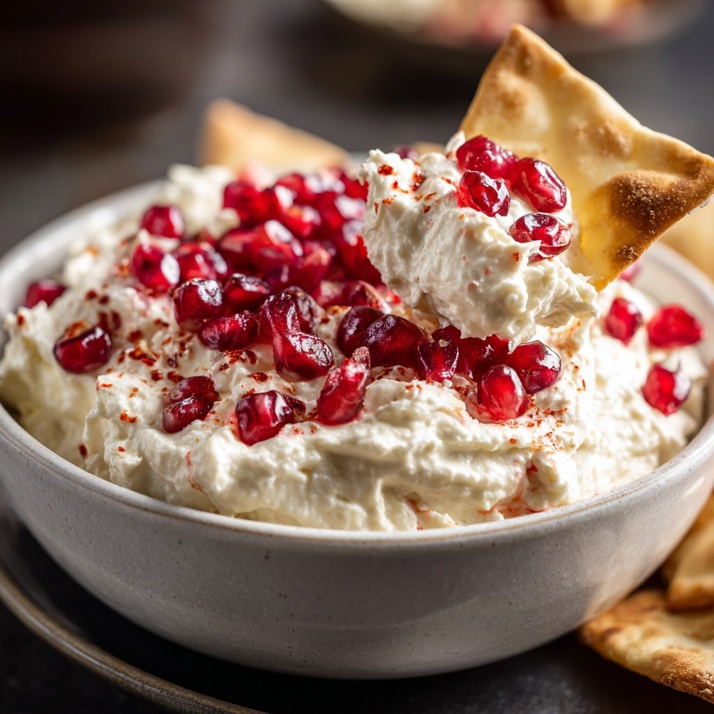 Whipped Feta and Pomegranate Dip