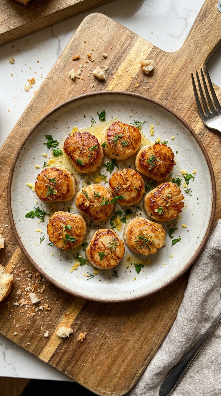 Pan Seared Scallops with Quinoa