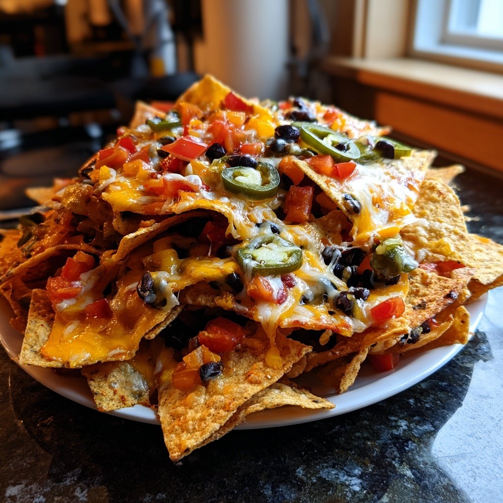 Spicy Veggie Nachos Supreme