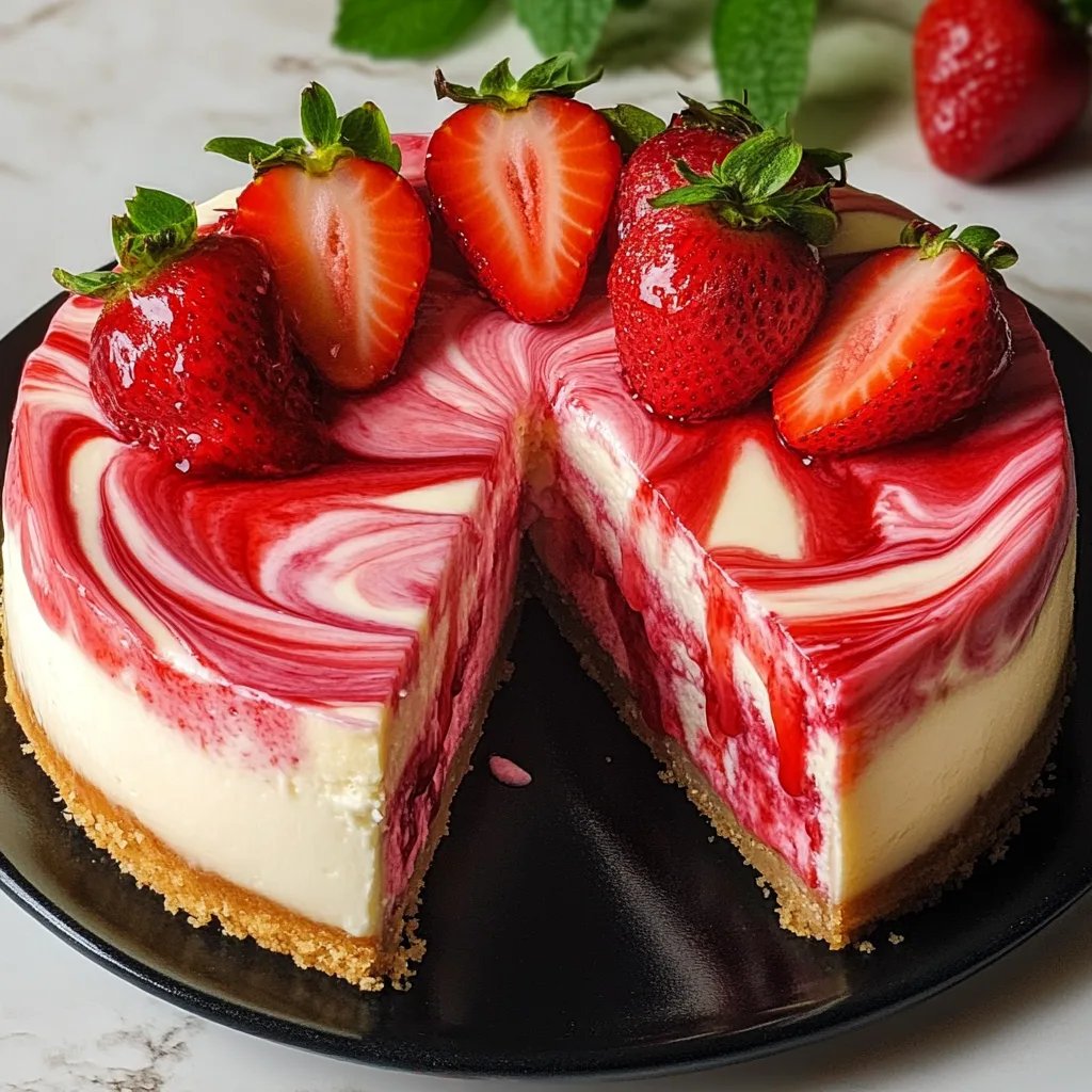 Strawberry Swirl Cheesecake: An Amazing Ultimate Recipe