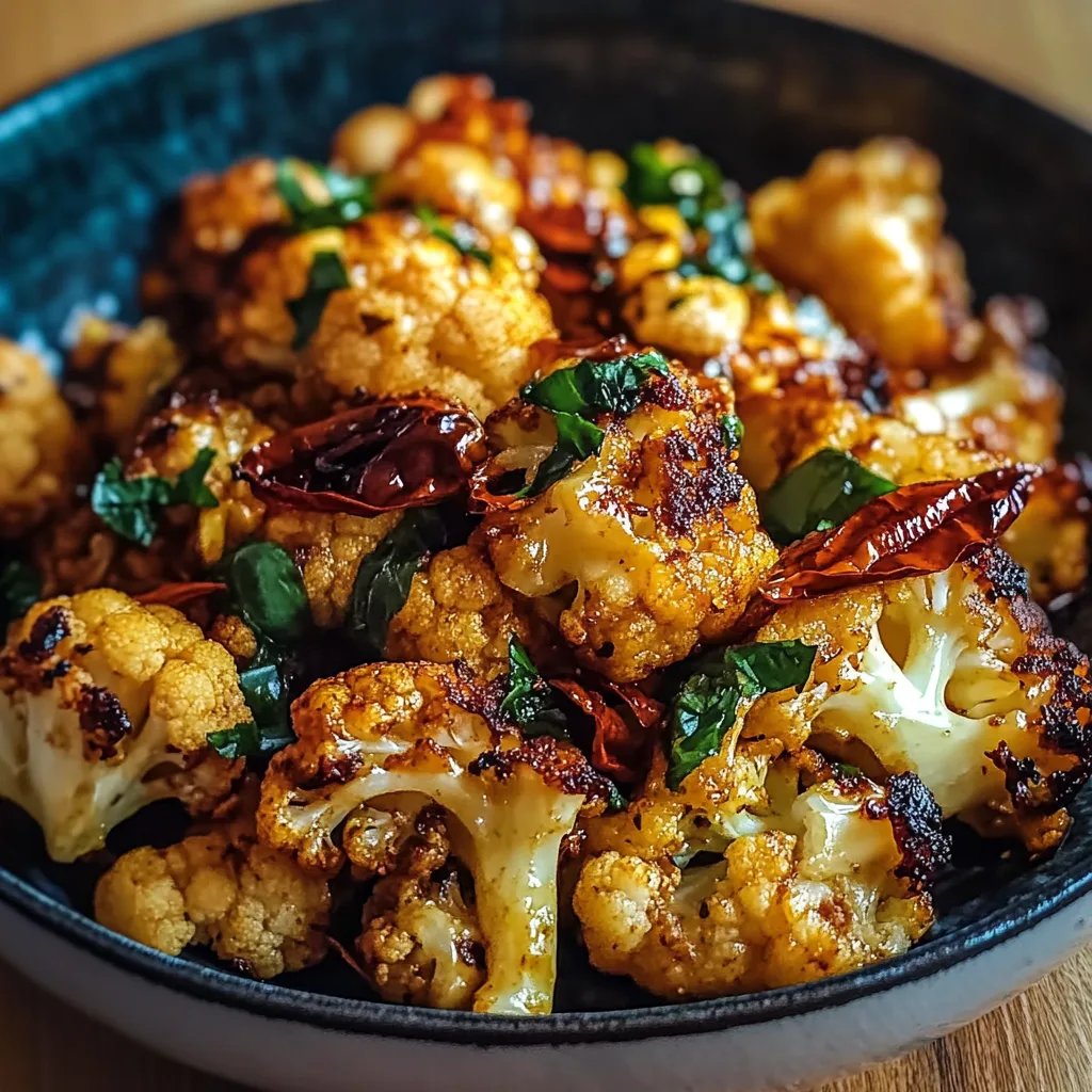 Honey Curry Roasted Cauliflower
