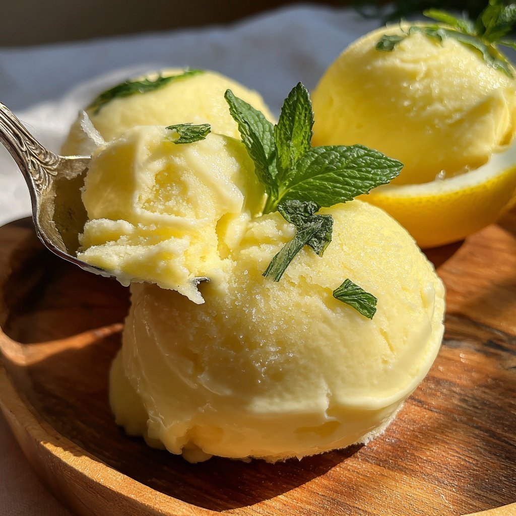 Meyer Lemon Sorbet Delight
