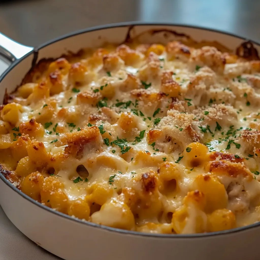Creamy Chicken Mac and Cheese