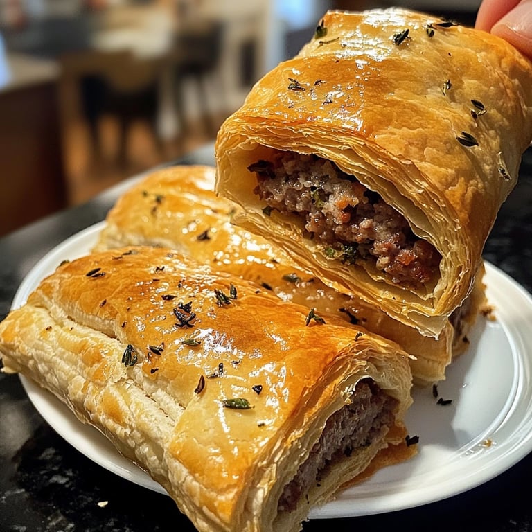 Puff Pastry Sausage Rolls