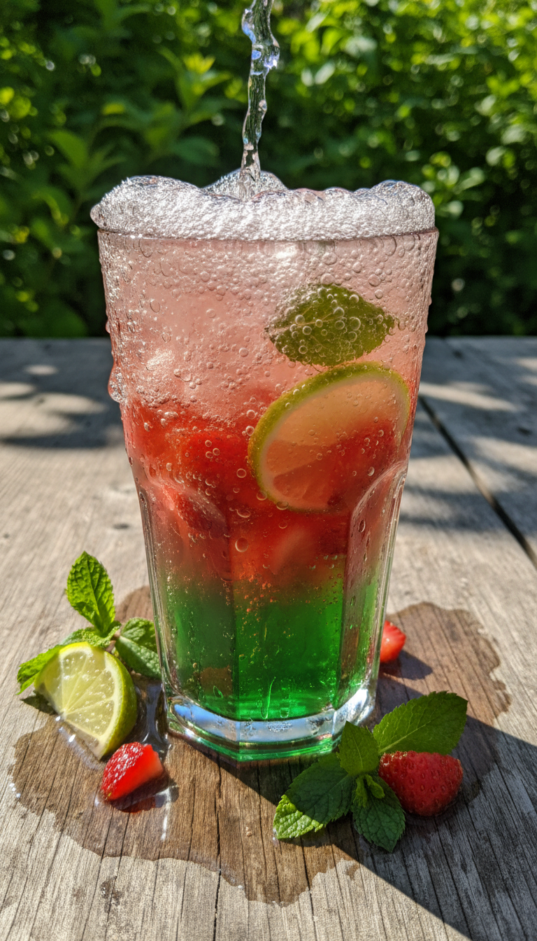 Strawberry Lime Cooler