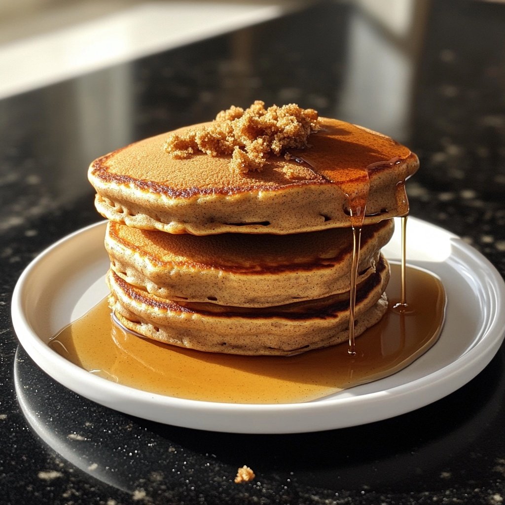 Fluffy Gingerbread Pancakes